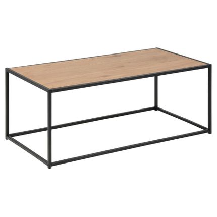 Stolik kawowy SEAFORD 100x50 - dziki dąb/czarny