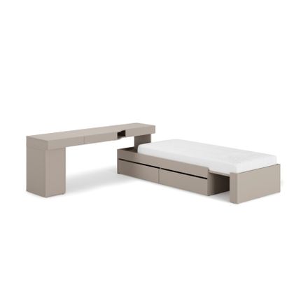 Zestaw mebli młodzieżowych WOOW SET-02L - clay grey