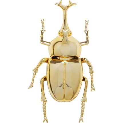 Dekoracja ścienna STAG BEETLE 41 cm - złoty