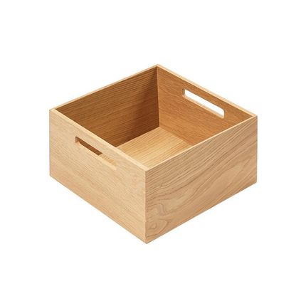 FineLine LiniQ - kwadratowa skrzynka z uchwytami 236x236x120 mm/ dąb PEKA