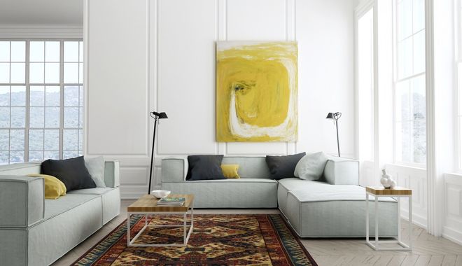 Designerski narożnik w minimalistycznym stylu