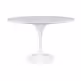 Stół okrągły TULIP Marble Carrara 120 - biały