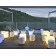 Lampa ogrodowa CUBY 32 SOLAR biała - LED, sterowanie pilotem