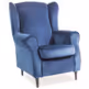 Fotel BARON Velvet - granatowy Bluvel 86