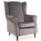 Fotel BARON Velvet - szary Bluvel 14