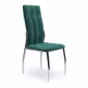 Krzesło K416 velvet - ciemny zielony
