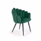 Krzesło K410 velvet - ciemny zielony