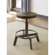 Taboret barowy regulowany D440-024 - brązowy/szary