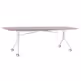 Stół składany na kółkach CARL TABLE 240x100 - beżowy/biały