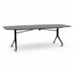 Stół składany na kółkach CARL TABLE 240x100 - antracyt/czarny