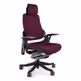 Fotel obrotowy WAU tkanina - czarny/burgundowy BL403
