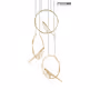 MOOSEE Lampa wisząca BIRD DISC - złoty