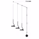 MOOSEE Lampa ścienna FLAT 3 - czarny