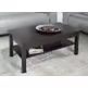 Ława z półką HIGH GLOSSY FURNITURE - wenge