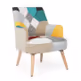 Fotel GALATEA - patchwork