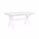 Stół ogrodowy rozkładany KENYON WHITE 180/240x100 - biały