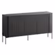 Komoda 3-drzwiowa ARIA 150 cm - czarny mat