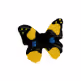 Gałka BUTTERFLY H047-40 - żółty, czarny / 47 mm
