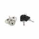 Zamek centralny przedni Siso - niklowany / L-600 / fi 19 mm / zaczep 8 mm