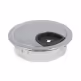 Przepust kablowy Siso plastikowy z gumką - chrom / fi 60 mm