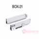 Szuflada Gamet Box  Wys=100mm Prowadnice 40cm SZARA