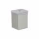 Nóżka kwadratowa D-861 z regulacją - aluminium / wys. 6 cm