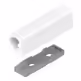 Adapter prosty do montażu TIP-ON - biały / krótki