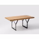 Stół kawowy LONGO SOLID WOOD 100x60 - naturalny/czarny