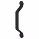 Metalowy uchwyt do drzwi DESIGN LINE - czarny mat / PROMOCJA