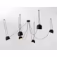 Lampa wisząca POPO 6 - czarny