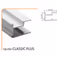Rączka CLASSIC PLUS 18/M do drzwi przesuwnych - biały połysk / dł. 270 cm