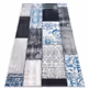 Dywan VIN I - szary/niebieski patchwork