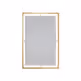 Lustro w stalowej oprawie LW6853 100x120 cm - złoty