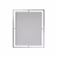Lustro w stalowej oprawie LW6853 100x120 cm - srebrny
