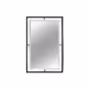 Lustro w stalowej oprawie LW6853 100x120 cm - czarny
