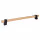 Uchwyt Z324 - drewno, czarny metal / rozstaw 256 mm