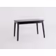 Stół drewniany rozkładany ANTON BLACK 120-200x80 - czarny