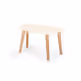Stolik kawowy ENDOCARP 68x41x40 cm - wapienny