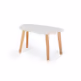 Stolik kawowy ENDOCARP 68x41x40 cm - jasnoszary