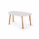 Stolik kawowy ENDOCARP 80x48x40 cm - jasnoszary