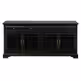 Komoda 4-drzwiowa AVOLA ANTIQUE BLACK 4D/2S - czarny