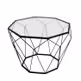 Stolik geometryczny TOYJ19-654 Ø55x38 cm - czarny
