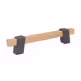 Uchwyt Z324 - drewno, grafit strukturalny / rozstaw 128 mm
