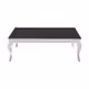 Stolik kawowy struktura marmuru CT/C306 130x70x45 cm - czarny