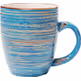 Kubek ceramiczny SWIRL - niebieski