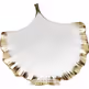 Półmisek porcelanowy GINKGO ELEGANCE RIM - biały/złoty