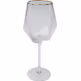Wine Glass Diamond Gold Rim