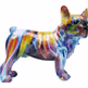 Figurka dekoracyjna FRENCHIE COLORFUL - multikolor