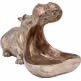 Figurka dekoracyjna HUNGRY HIPPO 17 cm - antyczny złoty