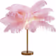 Lampa stołowa FEATHER PALM - różowy/złoty